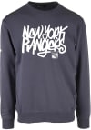 Main image for Levelwear New York Rangers Mens Navy Blue Zane Long Sleeve Crew Sweatshirt