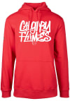 Main image for Levelwear Calgary Flames Mens Red Podium Long Sleeve Hoodie