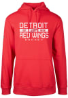 Main image for Levelwear Detroit Red Wings Mens Red Podium Long Sleeve Hoodie