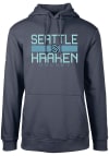 Main image for Levelwear Seattle Kraken Mens Navy Blue Podium Long Sleeve Hoodie