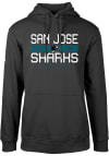 Main image for Levelwear San Jose Sharks Mens Black Podium Long Sleeve Hoodie