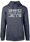 Main image for Levelwear Winnipeg Jets Mens Navy Blue Podium Long Sleeve Hoodie