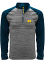 Michigan Wolverines Levelwear Vandal 1/4 Zip Pullover - Grey