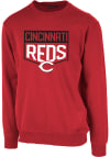 Main image for Levelwear Cincinnati Reds Mens Red Zane Team Shield Long Sleeve Sweatshirt