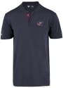 Columbus Blue Jackets Levelwear Spark Overlap Polo Shirt - Navy Blue