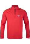 Main image for Levelwear Cincinnati Reds Mens Red Calibre Scoreboard Long Sleeve 1/4 Zip Pullover