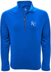 Main image for Levelwear Kansas City Royals Mens Blue Peak Embroidery Long Sleeve 1/4 Zip Pullover