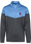 Main image for Levelwear St Louis Cardinals Mens Light Blue Commuter Long Sleeve 1/4 Zip Pullover
