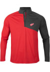 Main image for Levelwear Detroit Red Wings Mens Red PINNACLE Long Sleeve 1/4 Zip Pullover