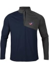 Main image for Levelwear Columbus Blue Jackets Mens  PINNACLE Long Sleeve 1/4 Zip Pullover