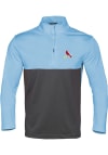 Main image for Levelwear St Louis Cardinals Mens Light Blue Pursue Long Sleeve 1/4 Zip Pullover