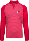Main image for Levelwear Cincinnati Reds Mens Red Charter Long Sleeve 1/4 Zip Pullover