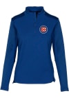 Main image for Levelwear Chicago Cubs Womens Blue Daybreak 1/4 Zip Pullover