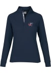 Main image for Levelwear Columbus Blue Jackets Womens Navy Blue Essence 1/4 Zip Pullover