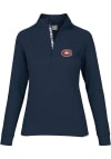 Main image for Levelwear Montreal Canadiens Womens Navy Blue Essence 1/4 Zip Pullover