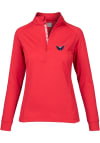 Main image for Levelwear Washington Capitals Womens Red Essence 1/4 Zip Pullover