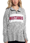 Main image for SMU Mustangs Womens Grey Cozy 1/4 Zip Pullover