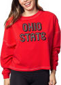 Ohio State Buckeyes Womens Cropped Vintage Jersey T-Shirt - Red
