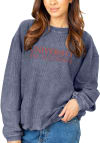 Main image for Womens Navy Blue Illinois Fighting Illini Corded Crew Sweatshirt