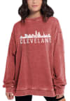 Main image for Cleveland Womens Red Campus Crew Sweatshirt