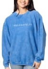 Main image for Indianapolis Womens Blue Corded Crew Sweatshirt