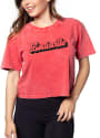 Louisville Cardinals Womens Short N Sweet Crop T-Shirt - Cardinal