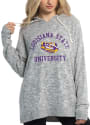 LSU Tigers Womens Cozy Tunic Hooded Sweatshirt - Grey