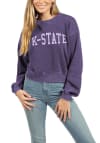 Main image for Womens Purple K-State Wildcats Campus Crop Crew Sweatshirt