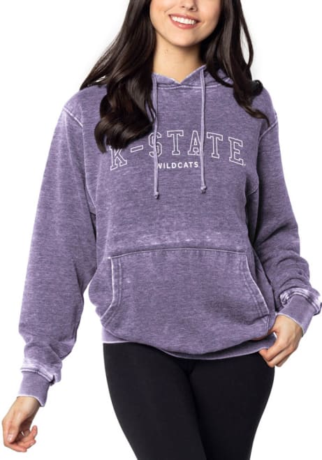 Womens Purple K-State Wildcats Everybody Hooded Sweatshirt