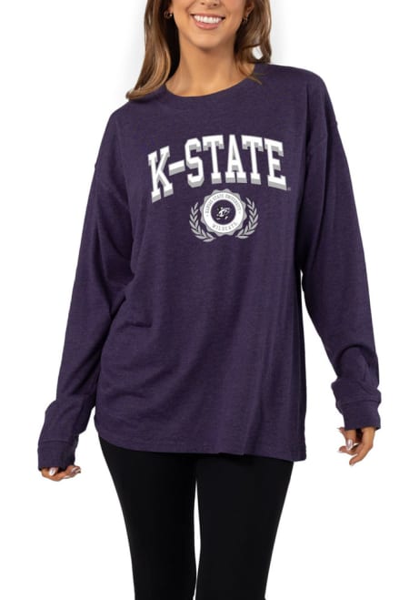 Womens Purple K-State Wildcats Forever LS Tee