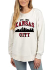 Main image for Kansas City Womens White Graphic Crew Sweatshirt