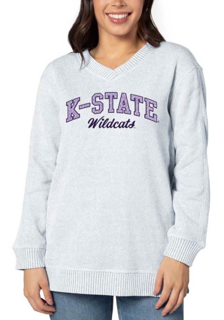 Womens Grey K-State Wildcats Comfy Crew Sweatshirt