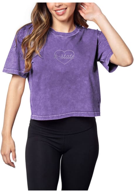 K-State Wildcats Short N Sweet Short Sleeve T-Shirt - Purple