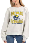 Main image for Michigan Wolverines Womens Grey 2023 National Champions Crew Sweatshirt