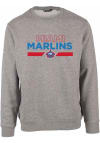 Main image for Levelwear Miami Marlins Mens Grey City Connect Zane Long Sleeve Crew Sweatshirt
