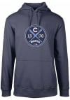 Main image for Levelwear Chicago Cubs Mens Navy Blue City Connect Podium Long Sleeve Hoodie