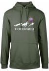 Main image for Levelwear Colorado Rockies Mens Green City Connect Podium Long Sleeve Hoodie