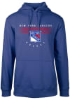Main image for Levelwear New York Rangers Mens Blue Podium Long Sleeve Hoodie