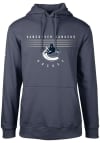 Main image for Levelwear Vancouver Canucks Mens Navy Blue Podium Long Sleeve Hoodie