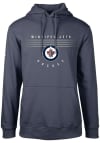 Main image for Levelwear Winnipeg Jets Mens Navy Blue Podium Long Sleeve Hoodie