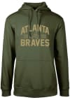 Main image for Levelwear Atlanta Braves Mens Green Podium Long Sleeve Hoodie