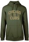 Main image for Levelwear Chicago Cubs Mens Green Podium Long Sleeve Hoodie