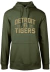 Main image for Levelwear Detroit Tigers Mens Green Podium Long Sleeve Hoodie