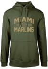 Main image for Levelwear Miami Marlins Mens Green Podium Long Sleeve Hoodie