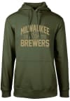 Main image for Levelwear Milwaukee Brewers Mens Green Podium Long Sleeve Hoodie