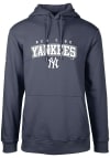 Main image for Levelwear New York Yankees Mens Navy Blue Podium Long Sleeve Hoodie