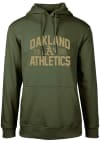 Main image for Levelwear Oakland Athletics Mens Green Podium Long Sleeve Hoodie