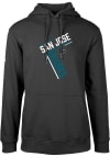 Main image for Levelwear San Jose Sharks Mens Black Podium Long Sleeve Hoodie