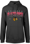 Main image for Levelwear Chicago Blackhawks Mens Black Podium Long Sleeve Hoodie