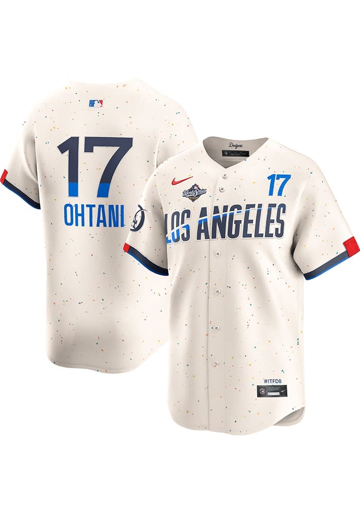 OHTANI Dodgers ジャージ Mサイズ 新品 New! Shohei Ohtani Los Angles Dodgers Kanji 大谷 翔平 Blue
